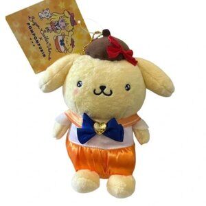 Sailor Moon Eternal x Sanrio Pom Purin Venus - Collectible Plush Keychain🧡💛✨